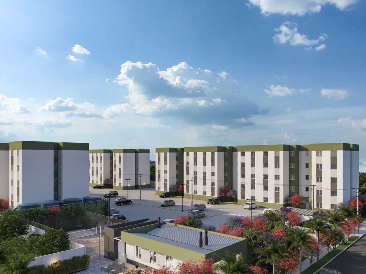Residencial Dublin, apartamentos 2 dormitórios na planta