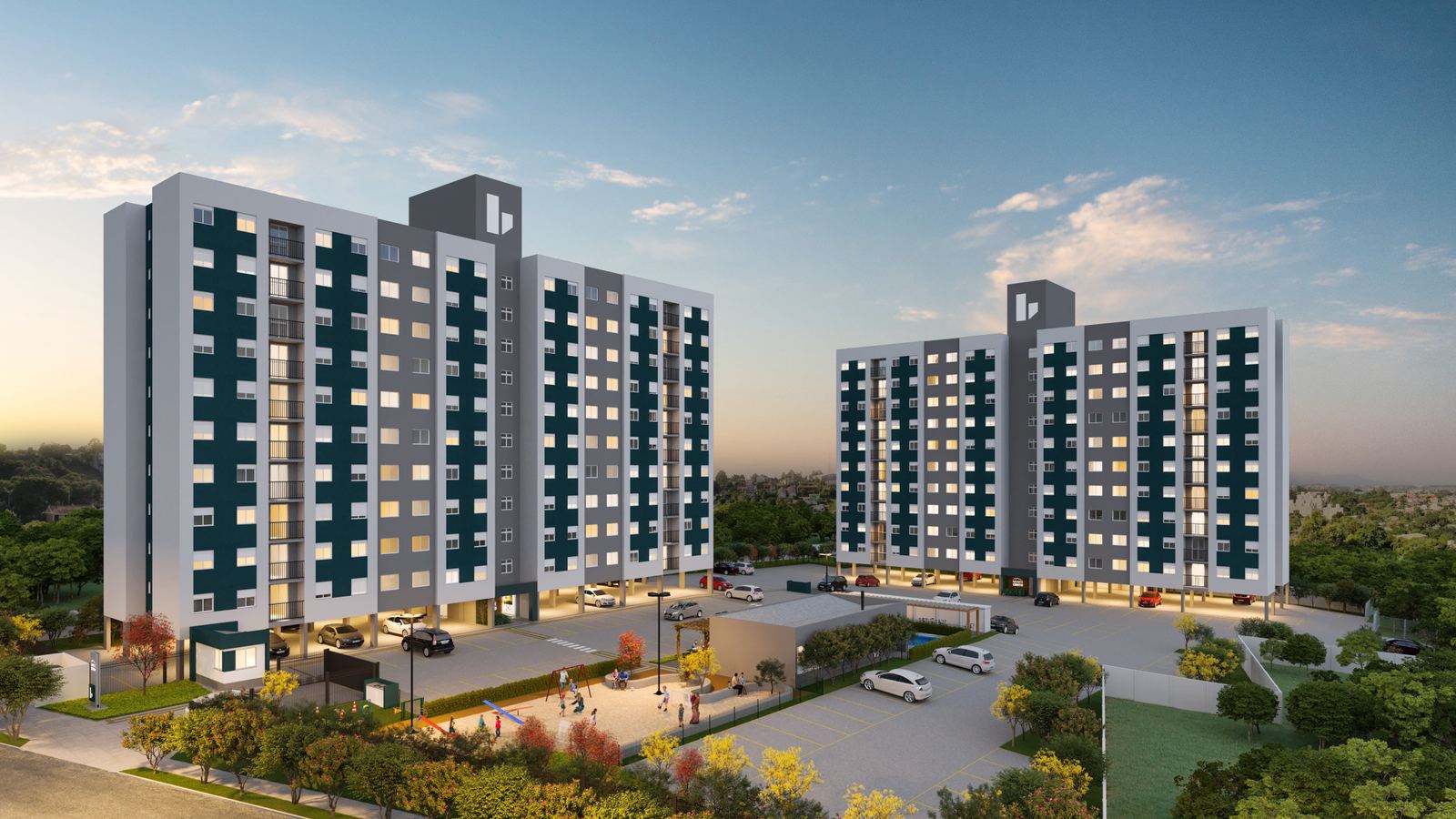 Render do Residencial Monte Cristo