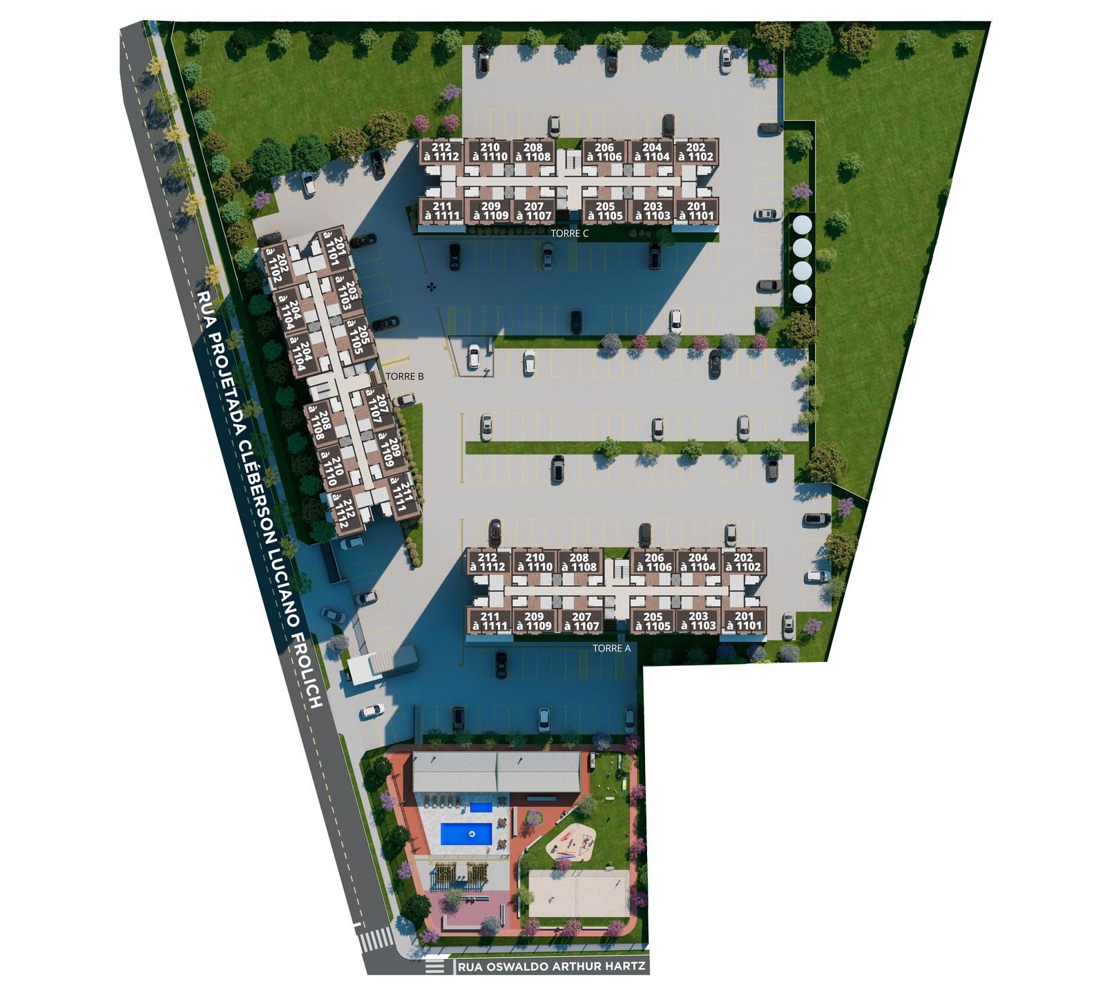 Implantação do Residencial Viena
