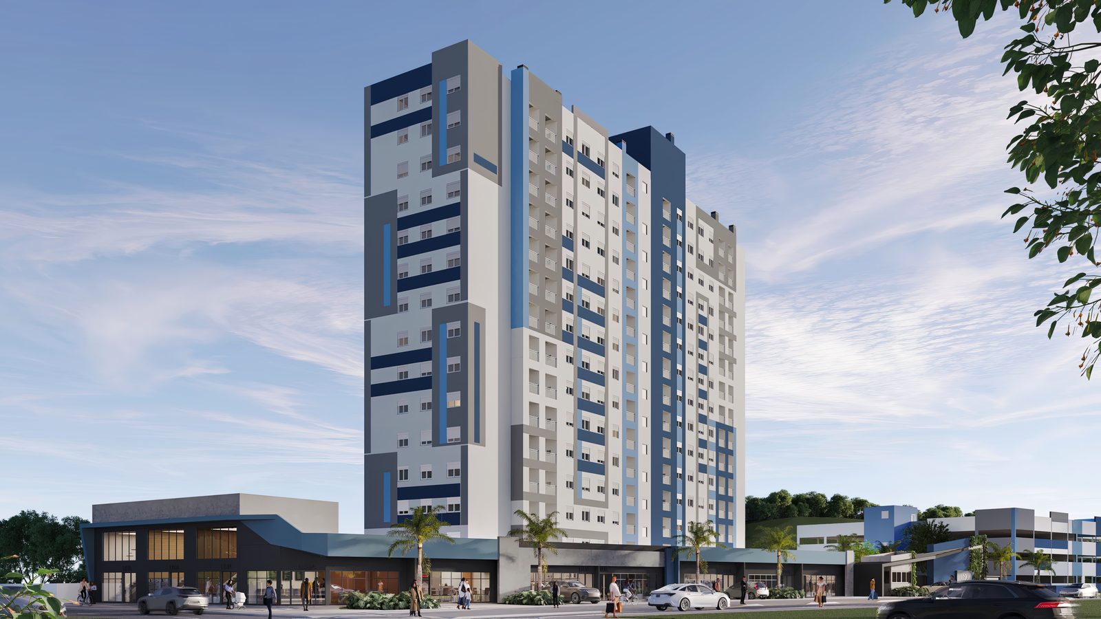 Render do Vision Square em Novo Hamburgo